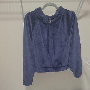Victoria's Secret Cropped Velvet Hoodie